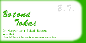 botond tokai business card